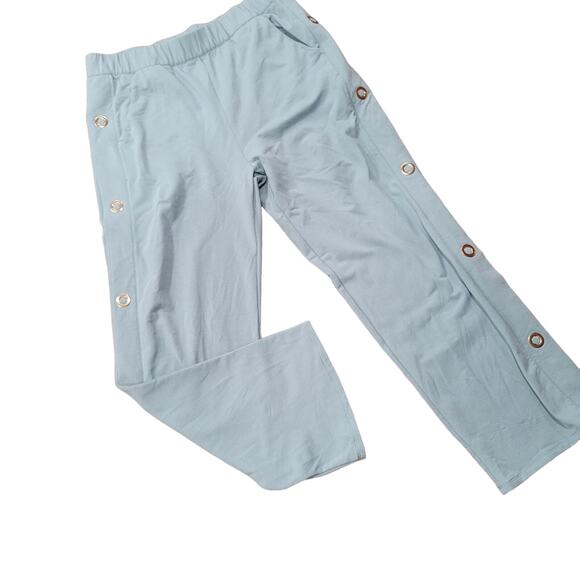 Soft Surroundings Full Length Wide Leg  Gold Grommets Size Large - Picture 1 of 7